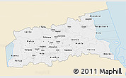 Classic Style 3D Map of Tartu, single color outside
