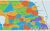 Political 3D Map of Tartu