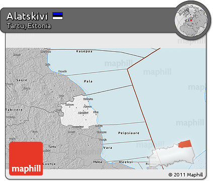 Gray 3D Map of Alatskivi