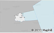 Gray 3D Map of Alatskivi, single color outside