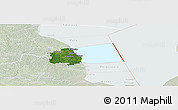 Satellite Panoramic Map of Alatskivi, lighten
