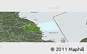 Satellite Panoramic Map of Alatskivi, semi-desaturated