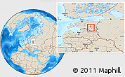 Shaded Relief Location Map of Elva
