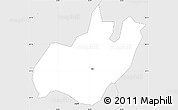Silver Style Simple Map of Elva