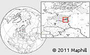 Blank Location Map of Haaslava, highlighted country, highlighted parent region