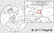 Blank Location Map of Haaslava