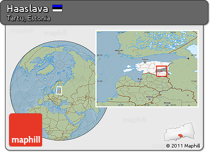 Savanna Style Location Map of Haaslava, highlighted country, highlighted parent region, within the entire country, hill shading