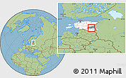Savanna Style Location Map of Haaslava, highlighted country, highlighted parent region