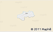 Classic Style 3D Map of Kambja, single color outside