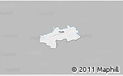 Gray 3D Map of Kambja, single color outside