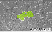 Physical 3D Map of Kambja, desaturated