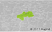 Physical 3D Map of Kambja, lighten, desaturated