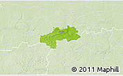Physical 3D Map of Kambja, lighten