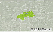 Physical 3D Map of Kambja, lighten, semi-desaturated