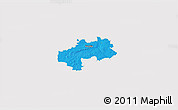 Political 3D Map of Kambja, cropped outside