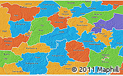 Political 3D Map of Kambja