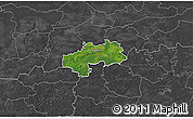 Satellite 3D Map of Kambja, darken, desaturated