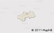 Shaded Relief 3D Map of Kambja, cropped outside