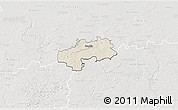 Shaded Relief 3D Map of Kambja, lighten, semi-desaturated