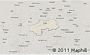 Shaded Relief 3D Map of Kambja, semi-desaturated