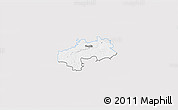 Silver Style 3D Map of Kambja, single color outside