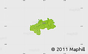 Physical Map of Kambja, single color outside