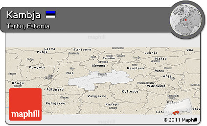 Classic Style Panoramic Map of Kambja