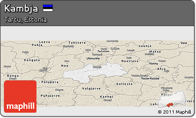 Classic Style Panoramic Map of Kambja