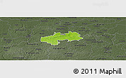 Physical Panoramic Map of Kambja, darken, semi-desaturated