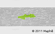 Physical Panoramic Map of Kambja, lighten, desaturated
