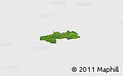 Satellite Panoramic Map of Kambja, single color outside