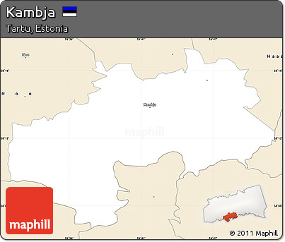 Classic Style Simple Map of Kambja