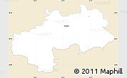 Classic Style Simple Map of Kambja, single color outside