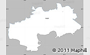 Gray Simple Map of Kambja, single color outside