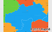Political Simple Map of Kambja