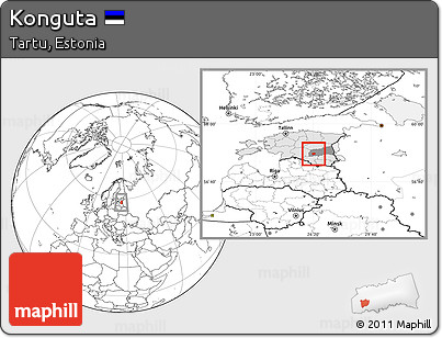 Blank Location Map of Konguta, highlighted country, highlighted parent region