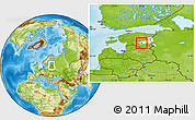 Physical Location Map of Konguta, highlighted parent region