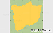 Savanna Style Simple Map of Konguta, single color outside