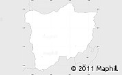 Silver Style Simple Map of Konguta