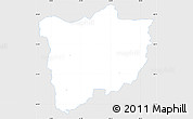 Silver Style Simple Map of Konguta, single color outside