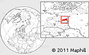Blank Location Map of Tartu