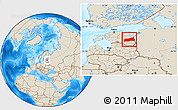 Shaded Relief Location Map of Tartu