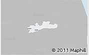 Gray 3D Map of Luunja, single color outside