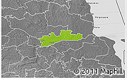 Physical 3D Map of Luunja, desaturated