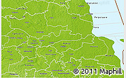 Physical 3D Map of Luunja