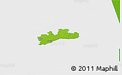 Physical 3D Map of Luunja, single color outside