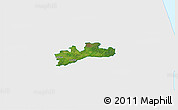 Satellite 3D Map of Luunja, single color outside