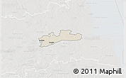Shaded Relief 3D Map of Luunja, lighten, semi-desaturated