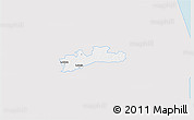 Silver Style 3D Map of Luunja, single color outside