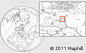Blank Location Map of Luunja, highlighted parent region